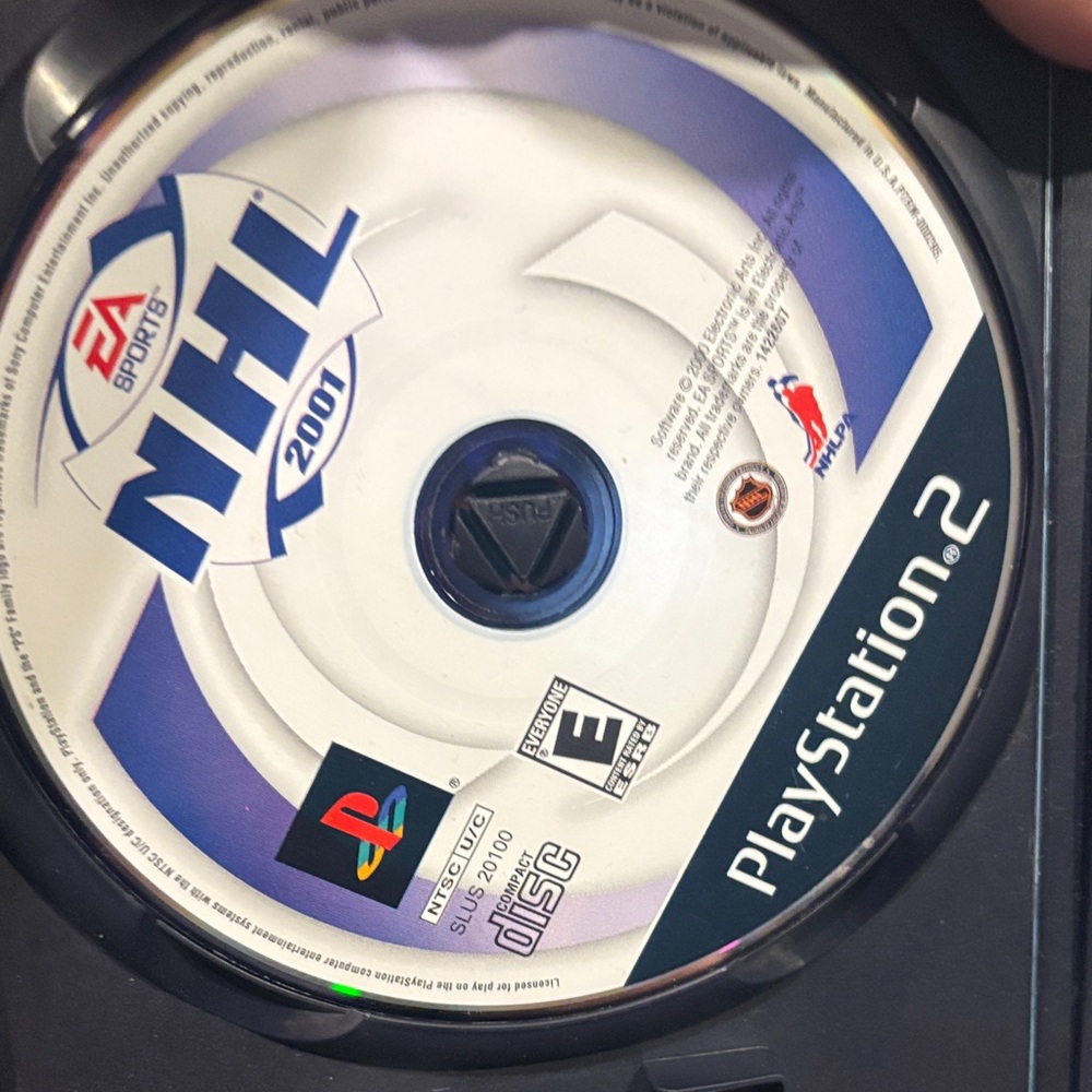 Sony PlayStation 2 NHL 2001 - Blue and White